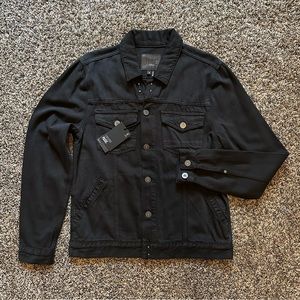 Paige Black Denim Jacket - Size M